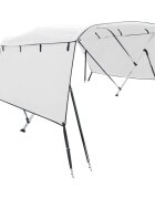 vidaXL Bimini stříška se 3 oblouky a bočnicemi 183x(185–198)x137 cm