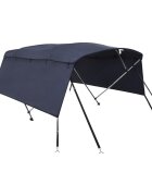 vidaXL Bimini stříška se 4 oblouky a bočnicemi 243x(200–213)x137 cm