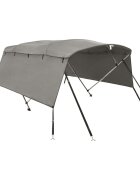 vidaXL Bimini stříška se 4 oblouky a bočnicemi 243x(200–213)x137 cm