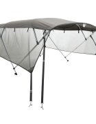 vidaXL Bimini stříška se 4 oblouky a bočnicemi 243x(230–244)x137 cm