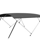 vidaXL Bimini stříška se 4 oblouky antracitová 243x(230–244)x137 cm