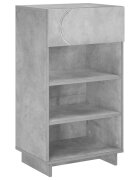 vidaXL Botník 48 x 38 x 875 cm kompozitní dřevo Betonově šedá