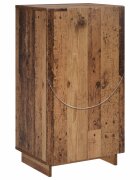 vidaXL Botník 48 x 38 x 875 cm kompozitní dřevo Staré dřevo