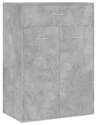 vidaXL Botník betonově šedý 60 x 35 x 84 cm kompozitní dřevo