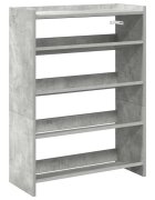 vidaXL Botník betonově šedý 60x25x81 cm kompozitní dřevo
