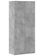 vidaXL Botník betonově šedý 80 x 39 x 178 cm kompozitní dřevo