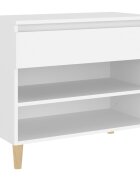 vidaXL Botník bílý 70 x 36 x 60 cm kompozitní dřevo