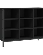 vidaXL Botník černý 100 x 35 x 70 cm kompozitní dřevo