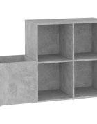 vidaXL Botník do předsíně betonově šedý 105x355x70cm kompozitní dřevo