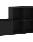 vidaXL Botník do předsíně černý 105 x 355 x 70 cm kompozitní dřevo