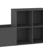 vidaXL Botník do předsíně šedý 105 x 355 x 70 cm kompozitní dřevo