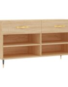 vidaXL Botník dub sonoma 102 x 35 x 55 cm kompozitní dřevo