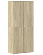 vidaXL Botník dub sonoma 80 x 39 x 178 cm kompozitní dřevo