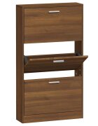 vidaXL Botník hnědý dub 59 x 17 x 108 cm kompozitní dřevo