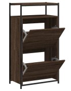 vidaXL Botník hnědý dub 60 x 34 x 112 cm kompozitní dřevo