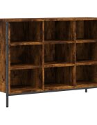vidaXL Botník kouřový dub 100 x 35 x 70 cm kompozitní dřevo