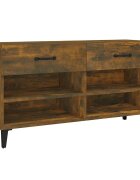 vidaXL Botník kouřový dub 102 x 35 x 55 cm kompozitní dřevo
