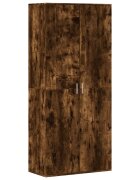 vidaXL Botník kouřový dub 80 x 39 x 178 cm kompozitní dřevo