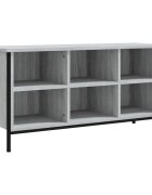 vidaXL Botník šedý sonoma 100 x 35 x 50 cm kompozitní dřevo