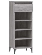 vidaXL Botník šedý sonoma 40x36x105 cm kompozitní dřevo