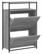 vidaXL Botník šedý sonoma 75 x 34 x 112 cm kompozitní dřevo