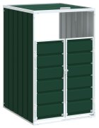 vidaXL Box na 1 popelnici zelený 72 x 81 x 115 cm ocel