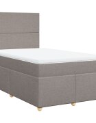 vidaXL Box spring postel s matrací taupe 120x190 cm textil