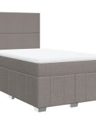 vidaXL Box spring postel s matrací taupe 120x200 cm textil