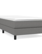 vidaXL Box spring postel s matrací tmavě šedá 80 x 200 cm textil