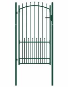 vidaXL Brána s hroty EMMEN 104 x 1345 cm Zamykatelné