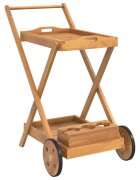 vidaXL Čajový vozík 54 x 87 x 90 cm masivní akáciové dřevo