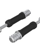 vidaXL Cam lock šroub 2 ks Stříbrná a černá M6 x 40 mm Kov
