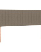 vidaXL Čela postele béžová 144x5x78/88 cm látka