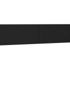 vidaXL Čela postele černá 180x5x78/88 cm umělá kůže