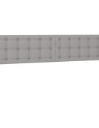 vidaXL Čela postele světle šedá 180x5x78/88 cm látka