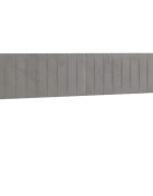vidaXL Čela postele světle šedá 200x5x78/88 cm samet
