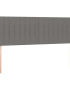 vidaXL Čela postele tmavě šedá 144x5x78/88 cm látka