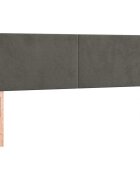 vidaXL Čela postele tmavě šedá 144x5x78/88 cm samet