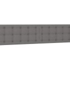 vidaXL Čela postele tmavě šedá 180x5x78/88 cm látka