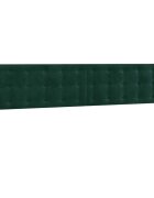 vidaXL Čela postele tmavě zelená 180x5x78/88 cm samet