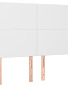 vidaXL Čelo postele bílé 144x5x118/128 cm umělá kůže