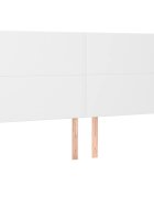 vidaXL Čelo postele bílé 180x5x118/128 cm umělá kůže