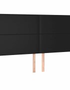 vidaXL Čelo postele černé 200 x 5 x 118/128 cm umělá kůže