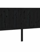 vidaXL Čelo postele černé 2055 x 4 x 100 cm masivní borovice