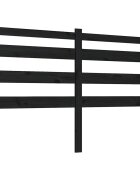 vidaXL Čelo postele černé 206 x 4 x 100 cm masivní borovice