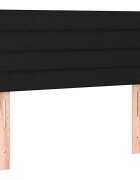 vidaXL Čelo postele černé 80 x 5 x 78/88 cm textil