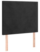 vidaXL Čelo postele černé 80x5x118/128 cm sametové