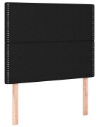 vidaXL Čelo postele černé 90x5x118/128 cm látkové