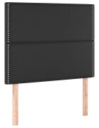 vidaXL Čelo postele černé 90x5x118/128 cm umělá kůže