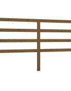 vidaXL Čelo postele medově hnědé 206 x 4 x 100 cm masivní borovice